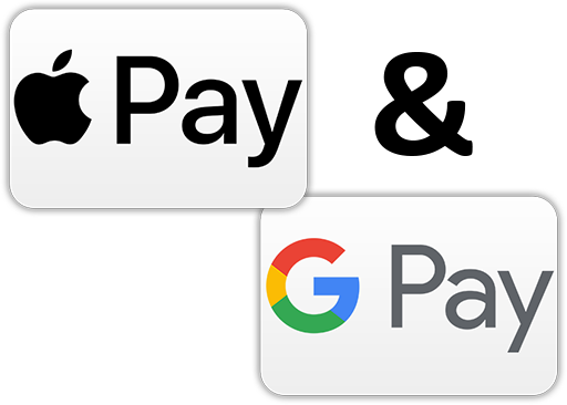 Apple Pay / Google Pay (via Stripe)