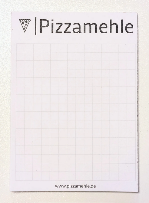 Pizzamehle Notizblock